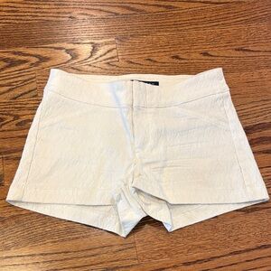 Boom Boom Jeans Textured White/Cream Shorts